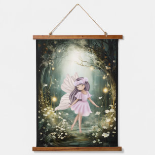 Enchanted Forest Fairy Kid's Hanging Tapestry
