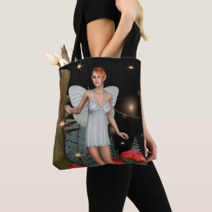 Enchanted Forest Fairy Mushroom Fantasy Art Tote Bag