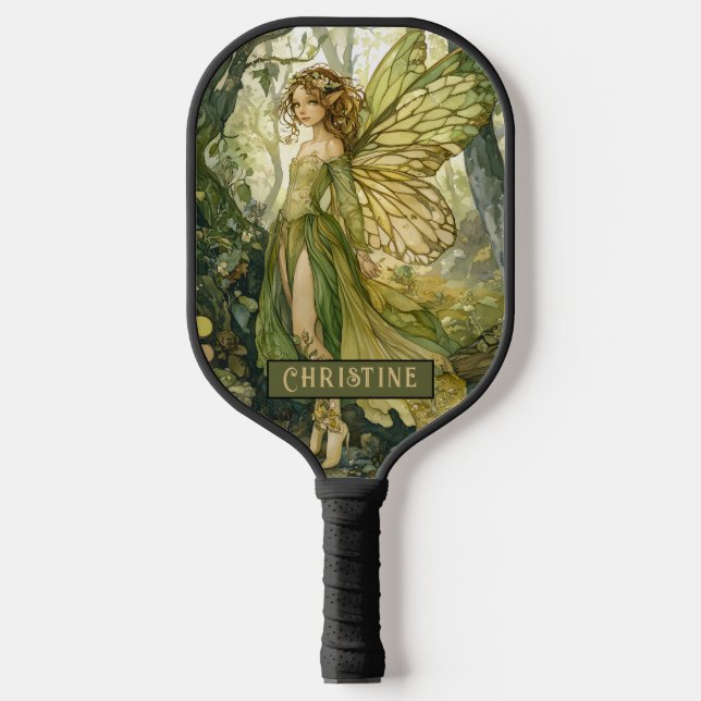Enchanted Forest Fairy Personalised  Pickleball Paddle (Front)