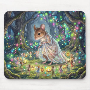 Enchanted Forest Fairy Ring Mouse Pad