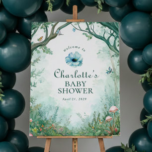 Enchanted Forest Fairytale Forest Baby Shower Sign