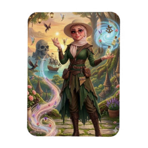 Enchanted Forest Fantasy Puzzle Magnet