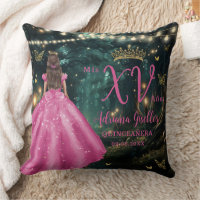 Enchanted Forest Fuchsia Pink Quinceañera Picture