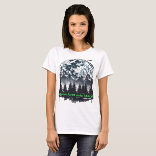 Enchanted Forest Full Moon Nature Graphic Tee