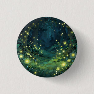 Enchanted Forest Glow Magical Night 3 Cm Round Badge