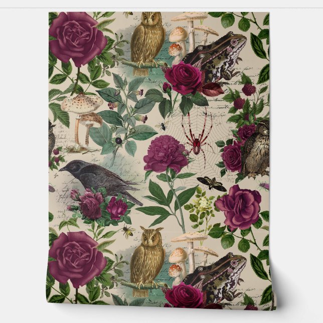 Enchanted Forest Goblincore Aesthetic Wallpaper  (Unrolling)