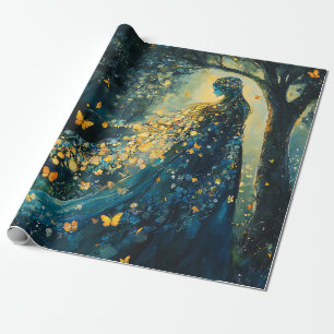 Enchanted Forest Goddess with Butterflies (8) Wrapping Paper