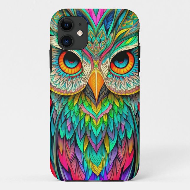 Enchanted Forest Guardian: Owl iPhone Cover" Case-Mate iPhone Case (Back)