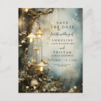 Enchanted Forest Hanging Lanterns Wedding 