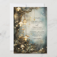 Enchanted Forest Hanging Lanterns Wedding