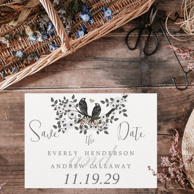 Enchanted Forest Love Bird Wedding Invitation (Creator Uploaded)