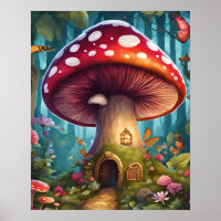 Enchanted Forest Magic Mushroom House