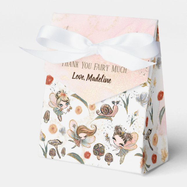 Enchanted Forest Magical Fairy Birthday Favour Box (Front Side)