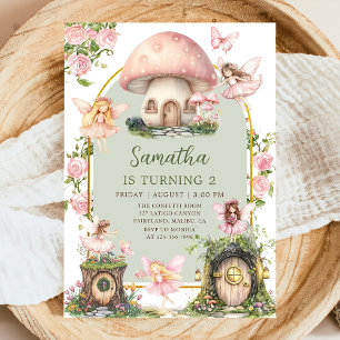 Enchanted Forest Magical Fairy Birthday Invitation