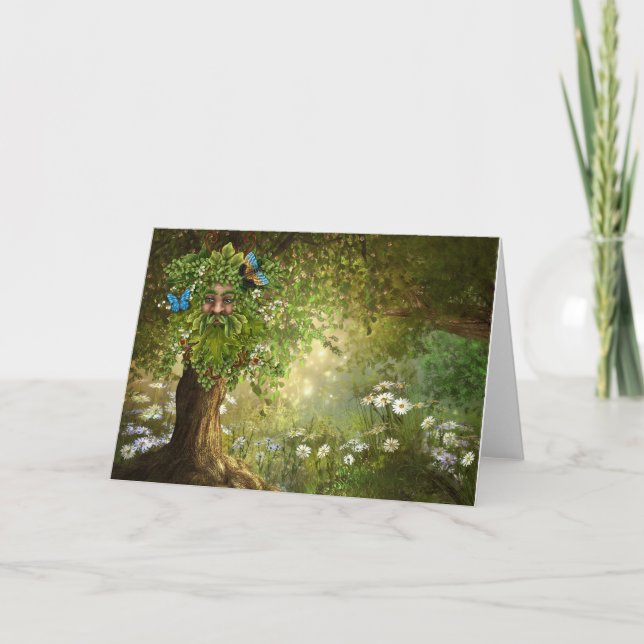 Enchanted Forest Man All Occasion Greeting Card (Front)