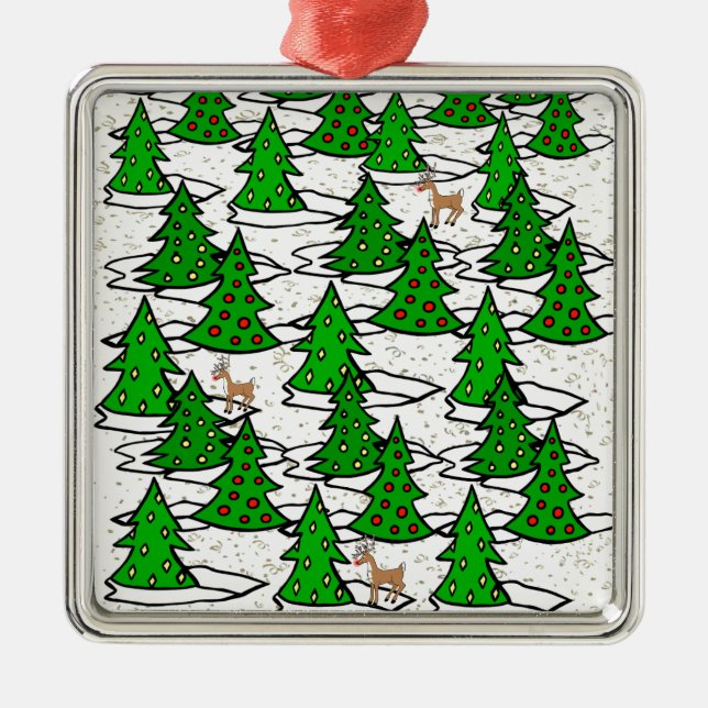Enchanted Forest - Metal Ornament (Front)