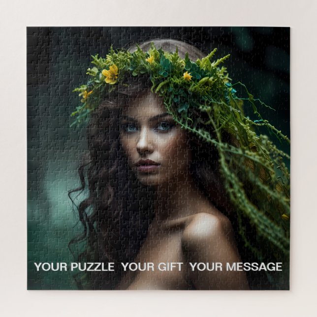 Enchanted Forest Muse Jigsaw Puzzle (Vertical)