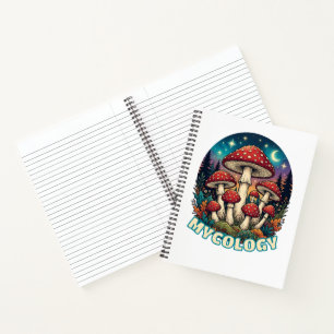 Enchanted Forest Mushroom Art Notebook