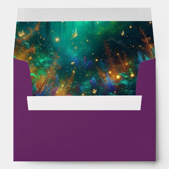 Enchanted Forest of Radiant Jewels Envelope (Back (Bottom))