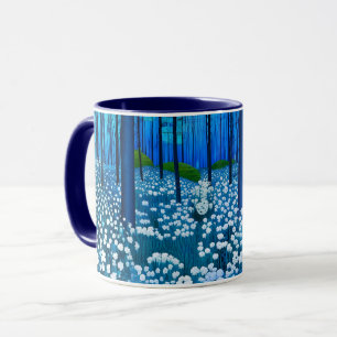 Enchanted Forest of White Wildflowers Mug
