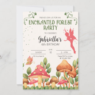 Enchanted Forest Party Invitation