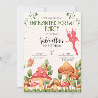 Enchanted Forest Party Invitation