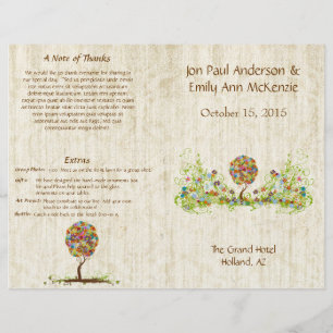 Enchanted Forest Patchwork Floral Fairy Tale Tree