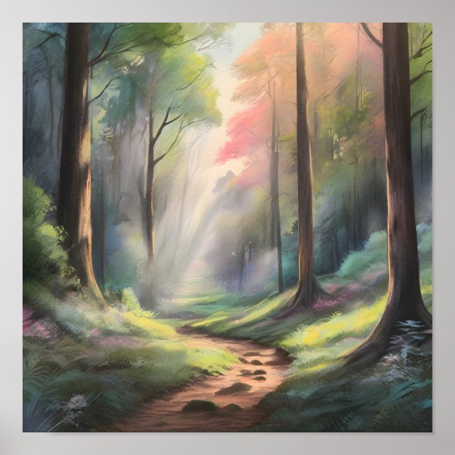 Enchanted Forest Path Poster (Front)