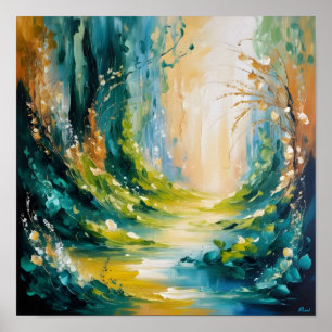 Enchanted Forest Path Poster