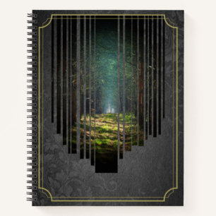 Enchanted Forest Pathway – Dark Mystical Portal Notebook