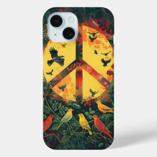 Enchanted Forest Peace Symbol Phone Case