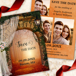 Enchanted Forest Photo Save the Date Announcement