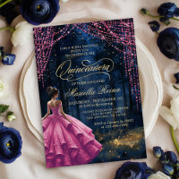 Enchanted Forest Pink Quinceañera