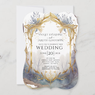 Enchanted Forest Portal Wedding Invitation