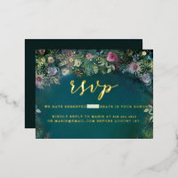 Enchanted Forest Roses Arch Gold Sweet 16 RSVP