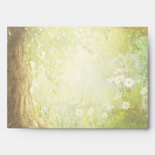 Enchanted Forest Scene Envelope (Front)