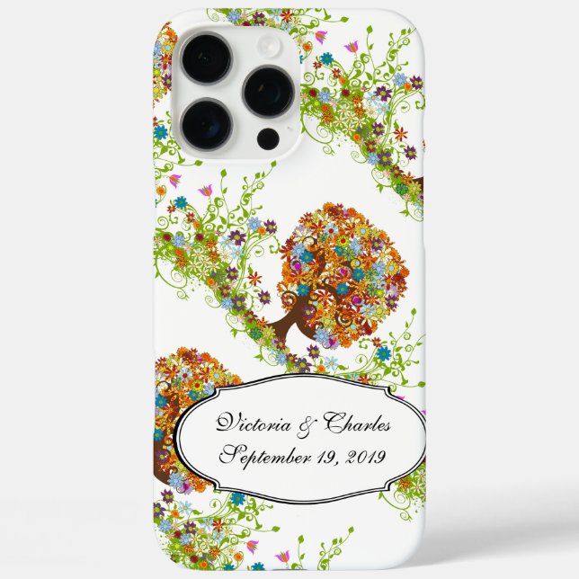 Enchanted Forest Side Branch Wedding Case-Mate iPhone Case (Back)