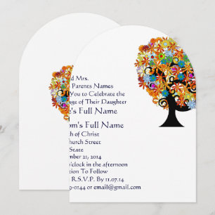 Enchanted Forest Side Branch Wedding Invitations