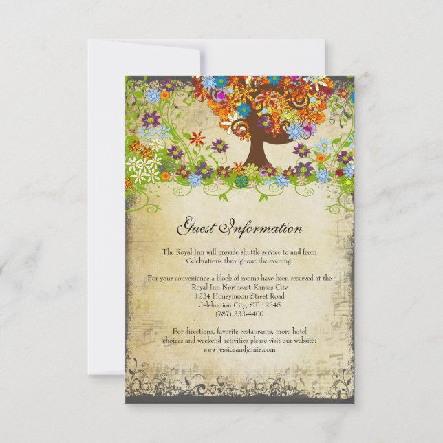Enchanted Forest Side Branch Wedding Invitations (Front)