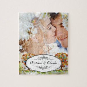 Enchanted Forest Side Branch Wedding Jigsaw Puzzle
