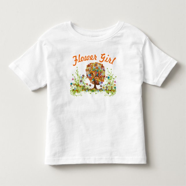 Enchanted Forest Side Branch Wedding Toddler T-Shirt (Front)