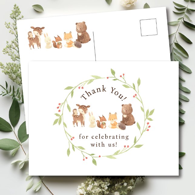 Enchanted Forest Thank You Postcard (Creator Uploaded)