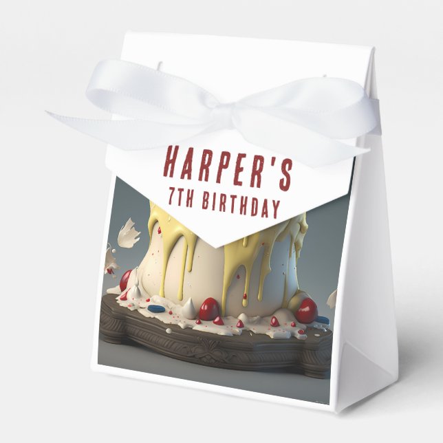 Enchanted Forest Themed Favour Boxes With Name  (Front Side)