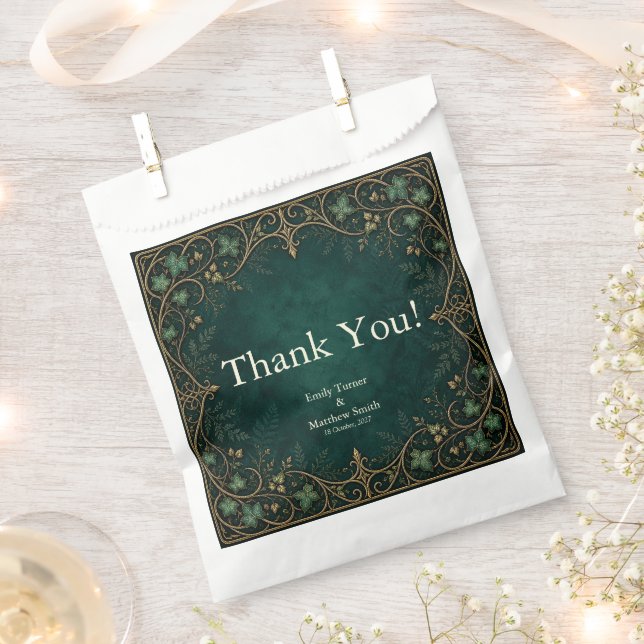 Enchanted Forest Wedding Favour Gift Bag (Clipped)