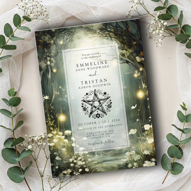 Enchanted Forest Wedding Invitation (Creator Uploaded)