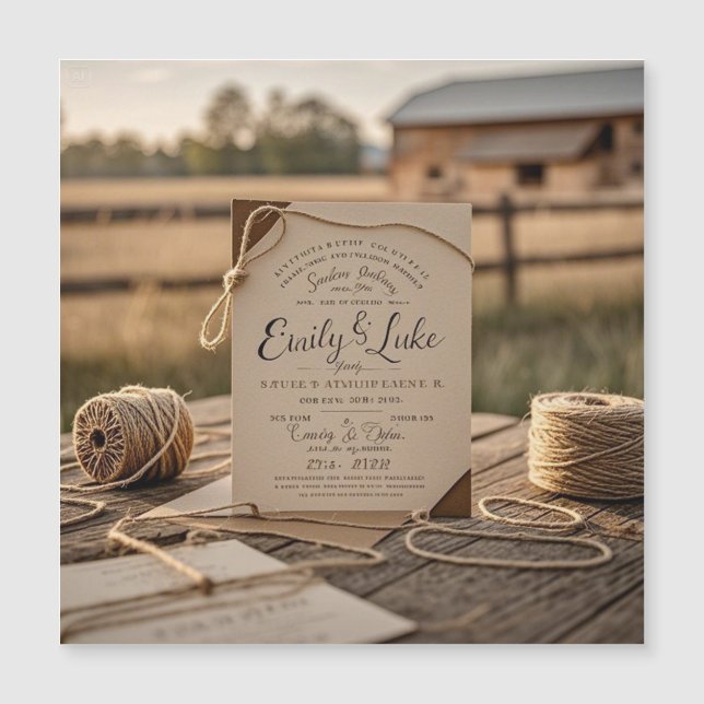 Enchanted Forest Wedding Invitation (Front)