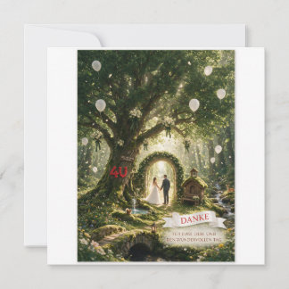 Enchanted Forest Wedding - Magic in the Enchanted Thank You Card