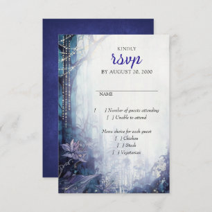 Enchanted Forest Wedding RSVP Card