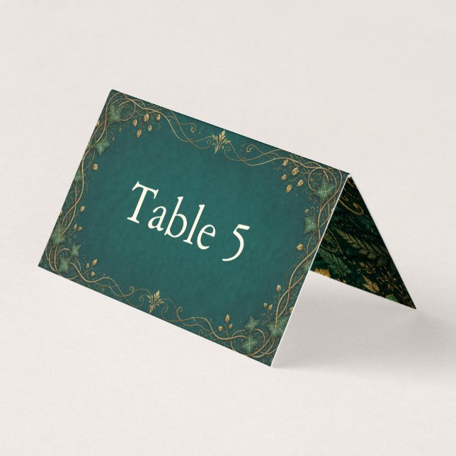Enchanted Forest Wedding Table Number (Front)