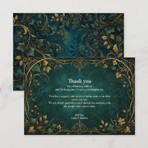 Enchanted Forest Wedding Thank You Card